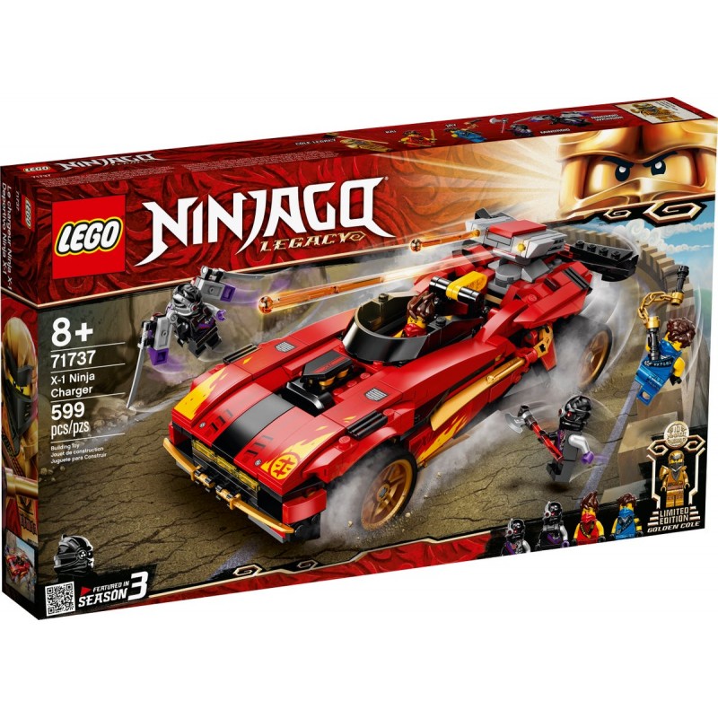 LEGO Ninjago Legacy X-1 Ninja Charger Ninja Car Εφόρμηση X-1 Νίντζα 71737 - LEGO, LEGO Ninjago