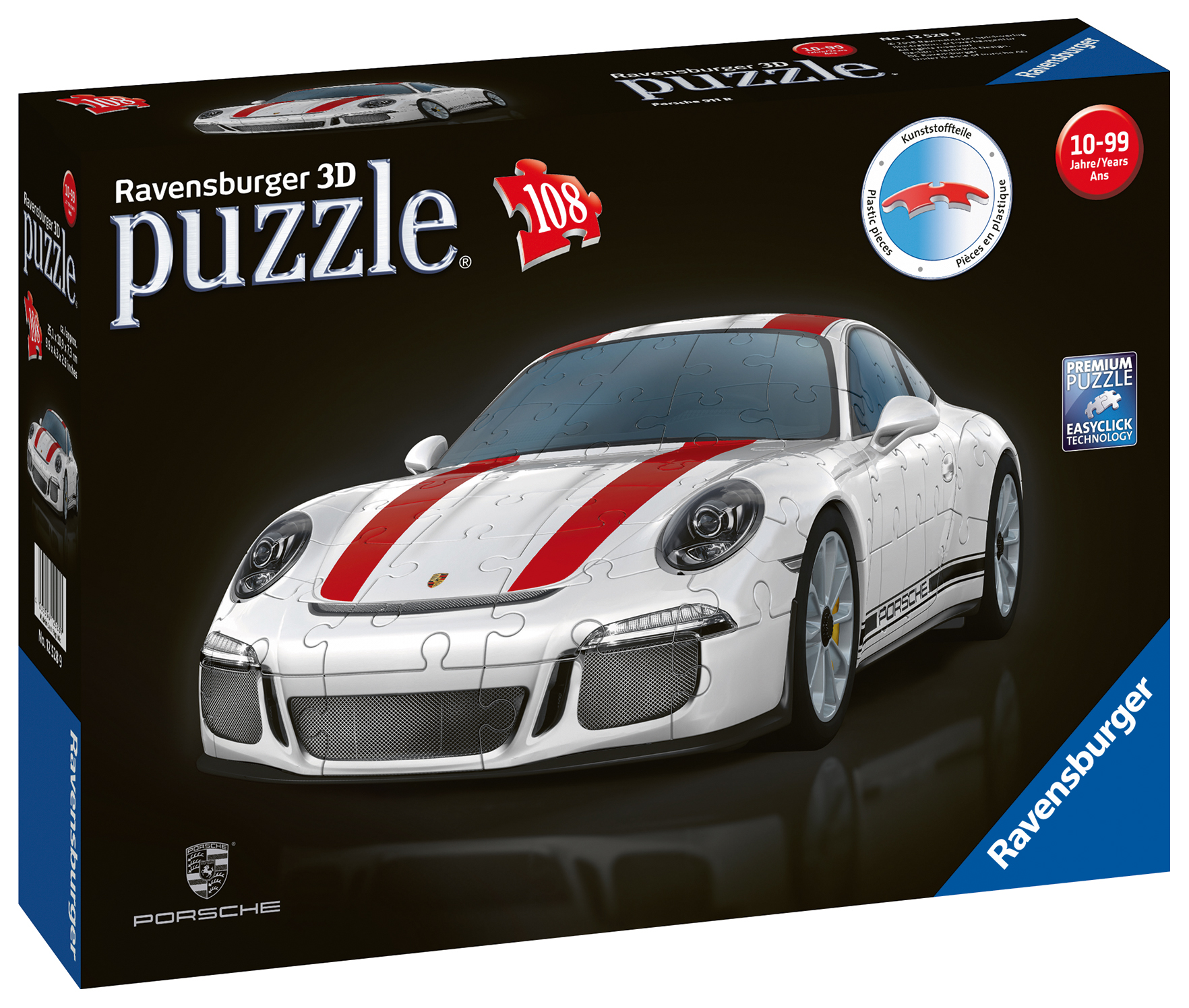 Ravensburger 3D Puzzle 108 τεμ. Porsche 911R 12528 - Ravensburger