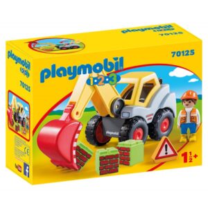Playmobil 1.2.3 Φορτωτής Εκσκαφέας 70125 - Playmobil, Playmobil 1.2.3