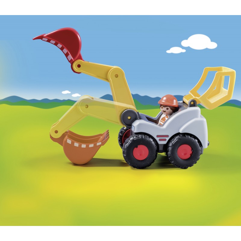 Playmobil 1.2.3 Φορτωτής Εκσκαφέας 70125 - Playmobil, Playmobil 1.2.3