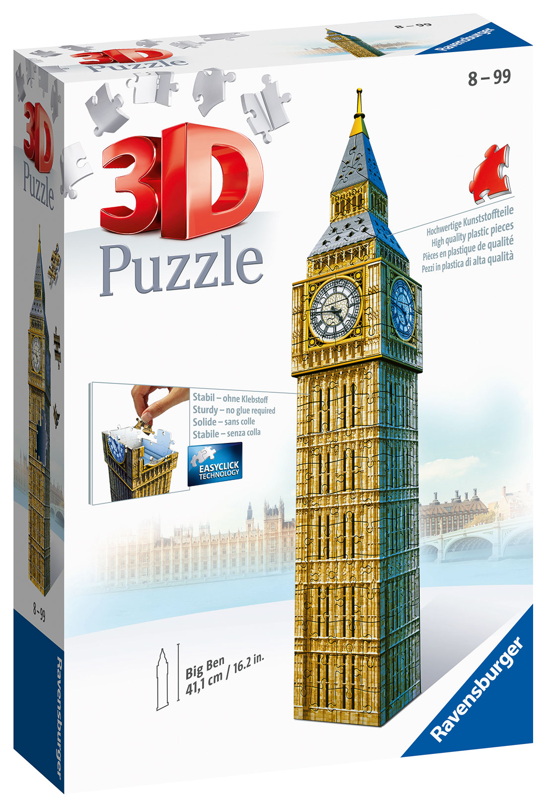 Ravensburger 3D Puzzle Midi Κτίρια 216 τεμ. Big Ben 12554 - Ravensburger