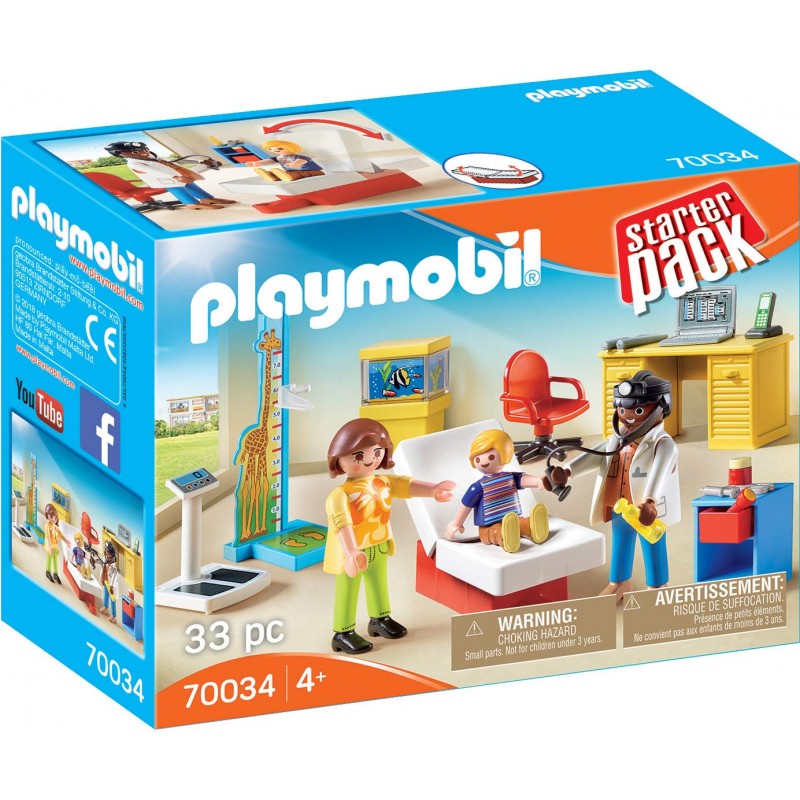 Playmobil Starter Pack Παιδιατρείο 70034 - Playmobil, Playmobil Starter Pack