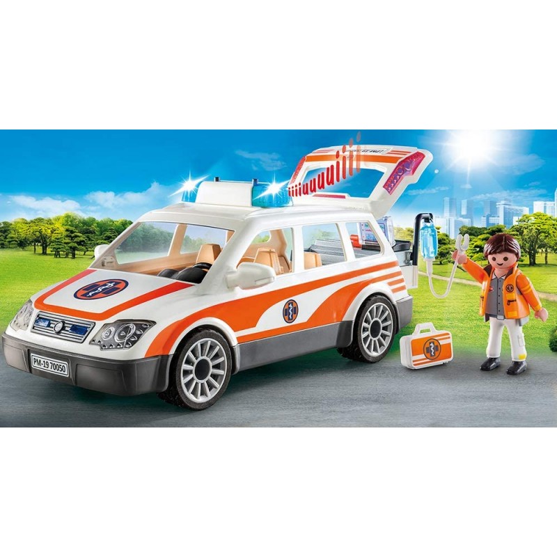 Playmobil City LIfe Όχημα Πρώτων Βοηθειών 70050 - Playmobil, Playmobil City Life