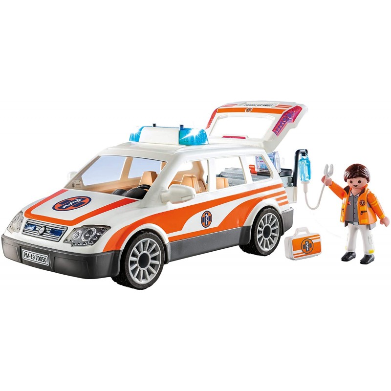 Playmobil City LIfe Όχημα Πρώτων Βοηθειών 70050 - Playmobil, Playmobil City Life