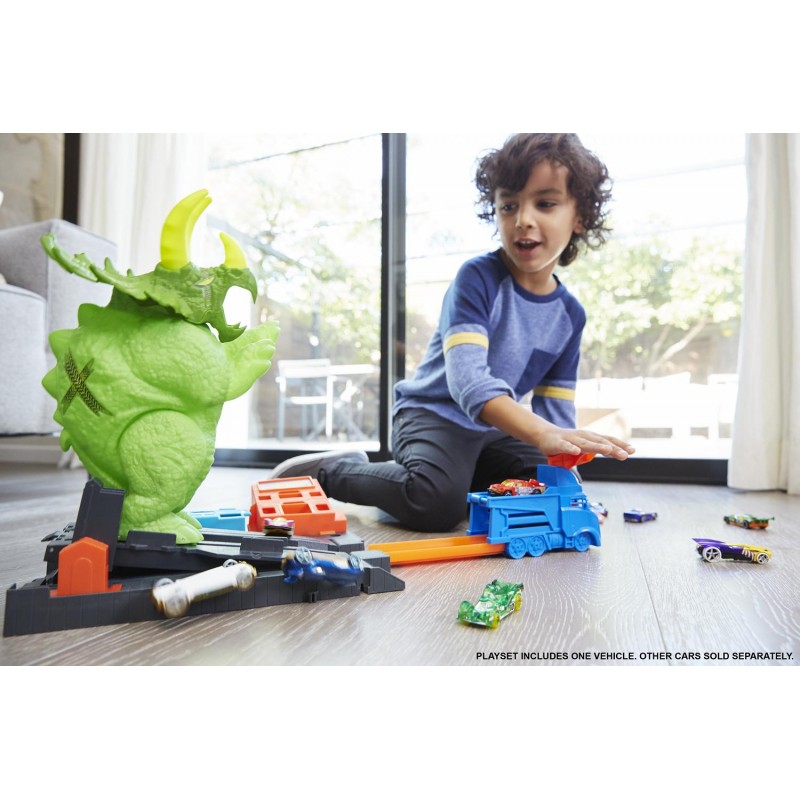 Hot Wheels City Σετ Παιχνιδιού Πίστα Τρικεράτωψ GBF97 - Hot Wheels