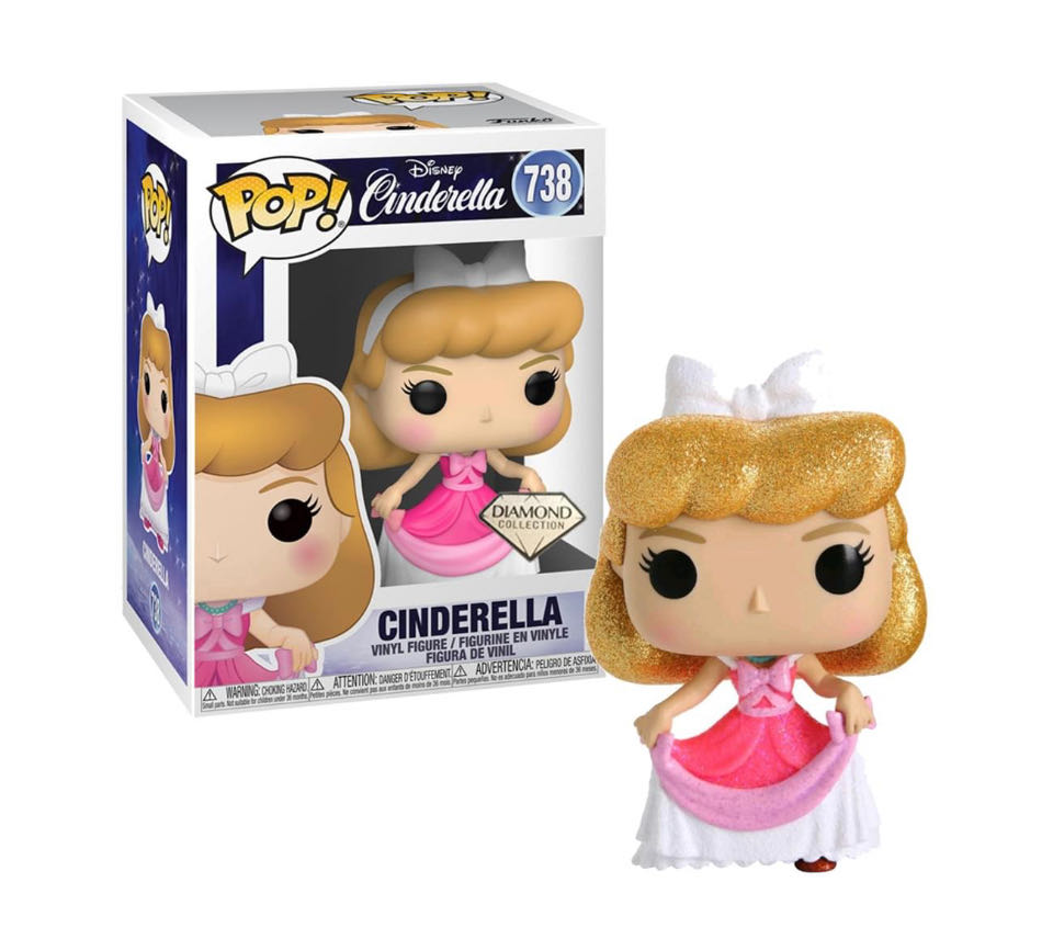 Funko POP! Disney #738 Cinderella In Pink Dress (Diamond Collection Glitter) - Funko Pop!