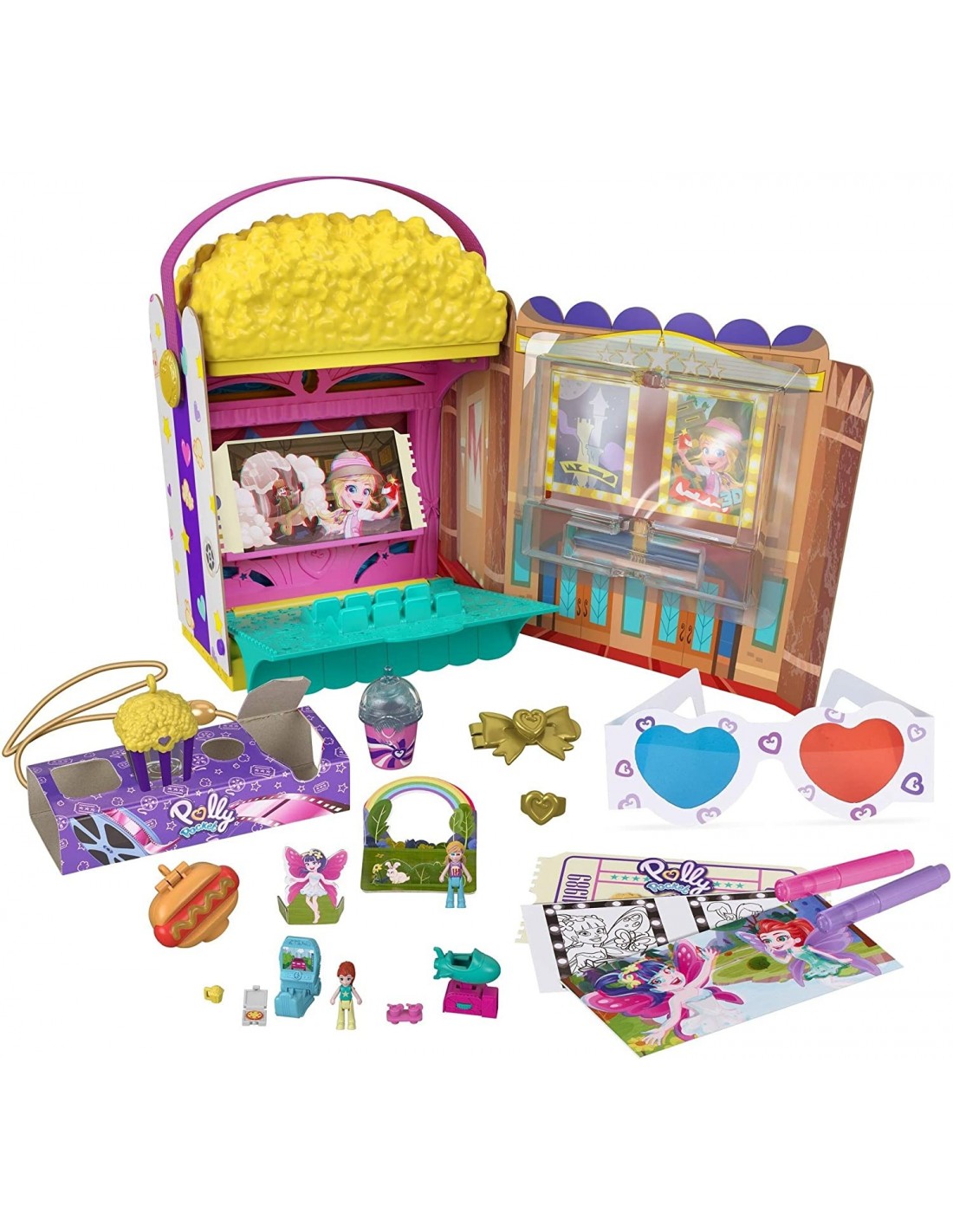 Polly Pocket Polly Pocket Polly Σινεμά Ποπ Κορν Σετ GVC96