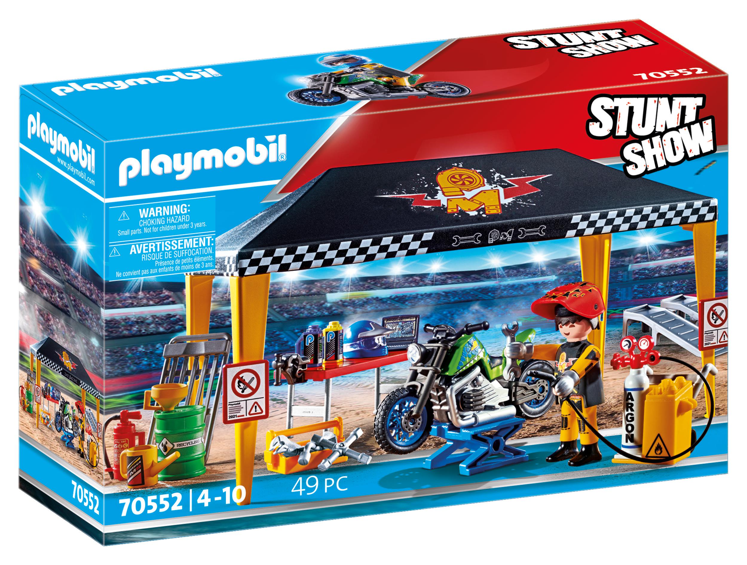 Playmobil Stunt Show Σκηνή-Συνεργείο επισκευών 70552 - Playmobil, Playmobil Stunt Show