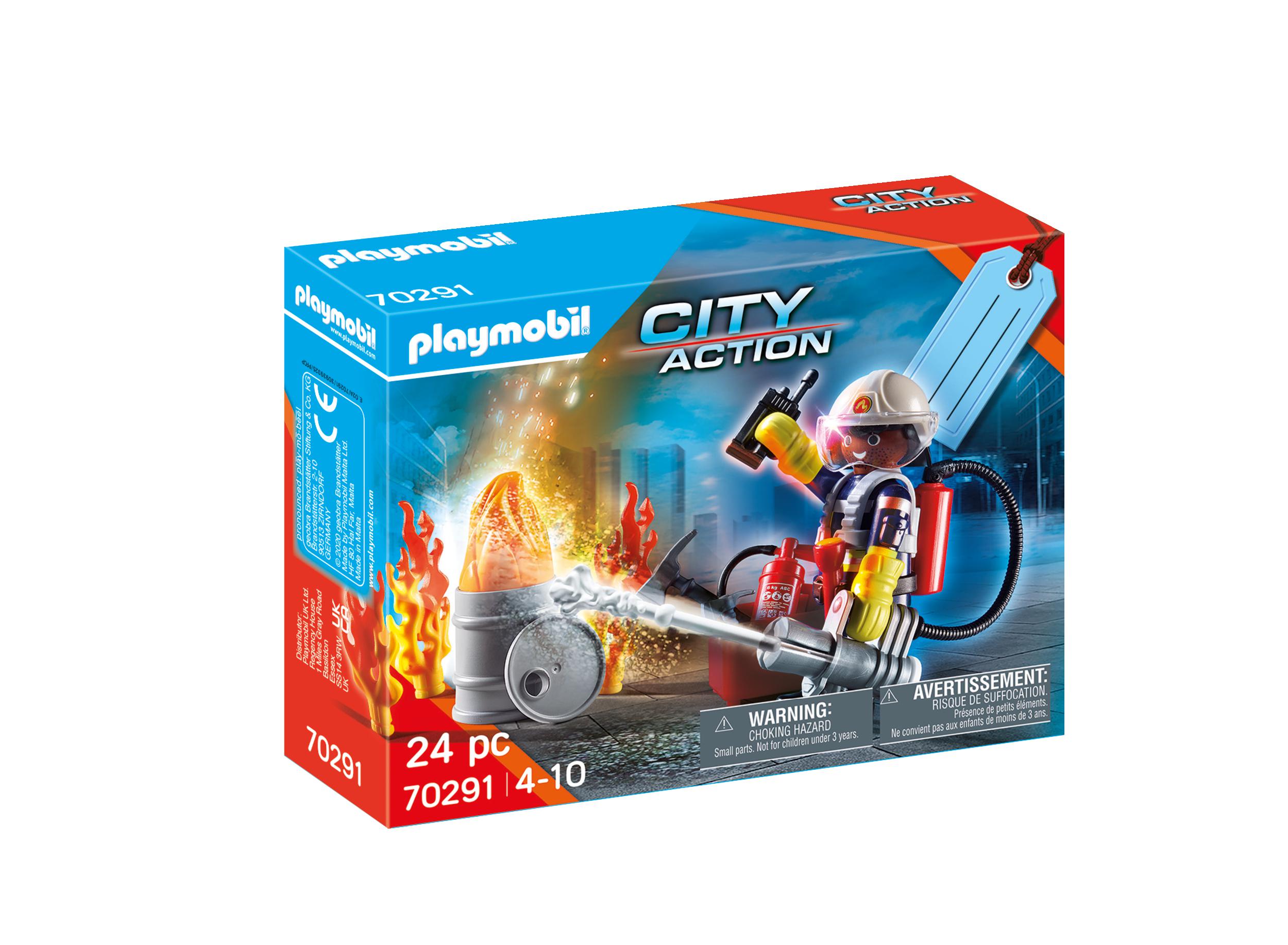 Playmobil City Action Gift Set "Πυροσβέστης με αντλία νερού" 70291 - Playmobil, Playmobil City Action
