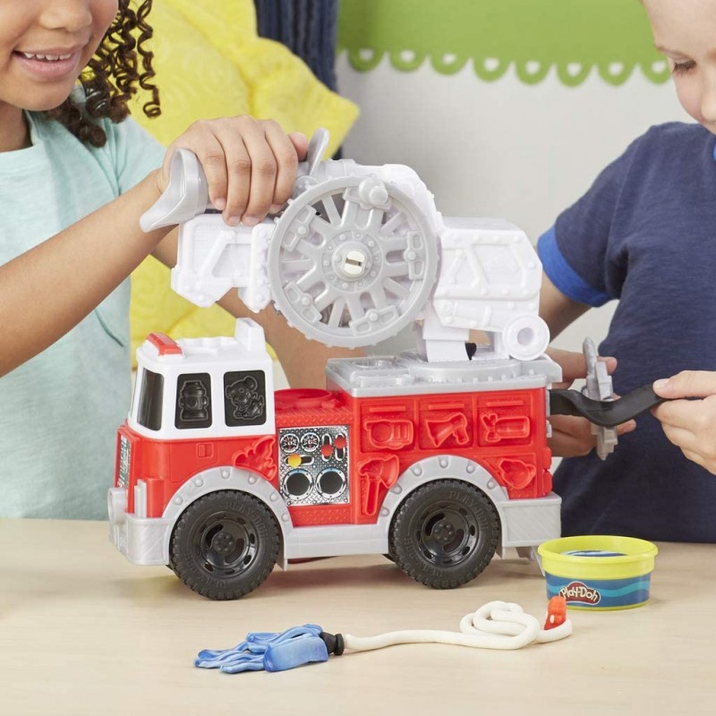 Play-Doh Wheels Πυροσβεστικό Όχημα Με 5 Μη-Τοξικά Χρώματα E6103 - Play-Doh