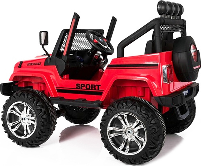 Jeep Κόκκινο 2x12V Με Τηλεκοντρόλ - Zita Toys