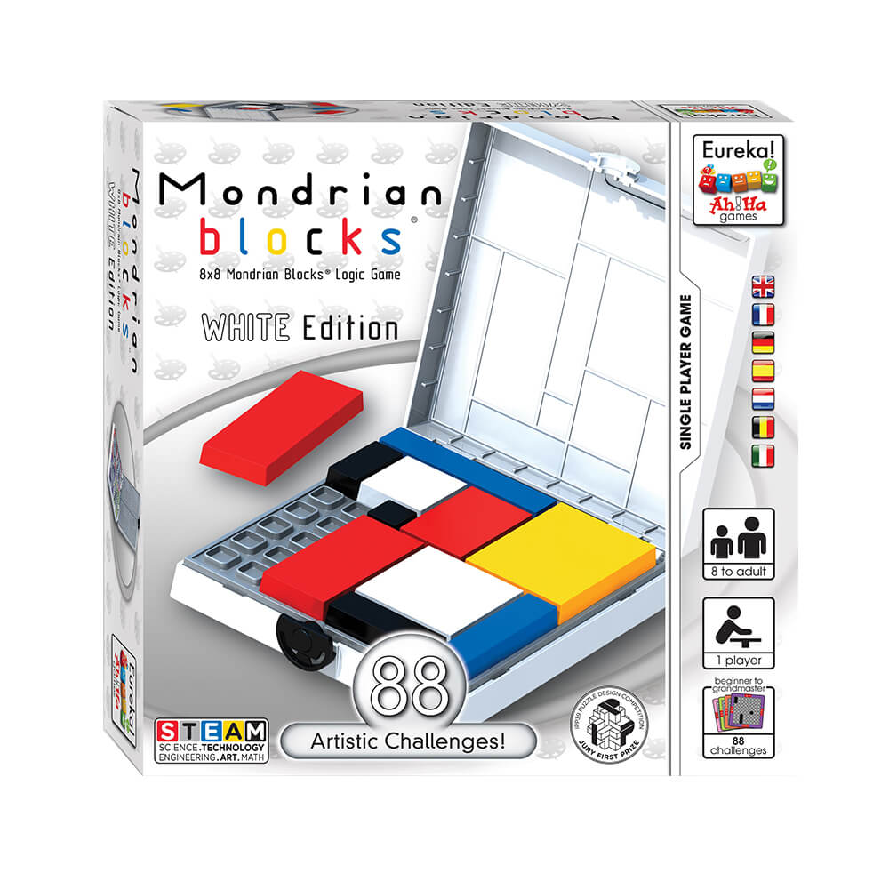 Ah!Ha Mondrian Blocks -White Edition 473556 - Ah! Ha Games