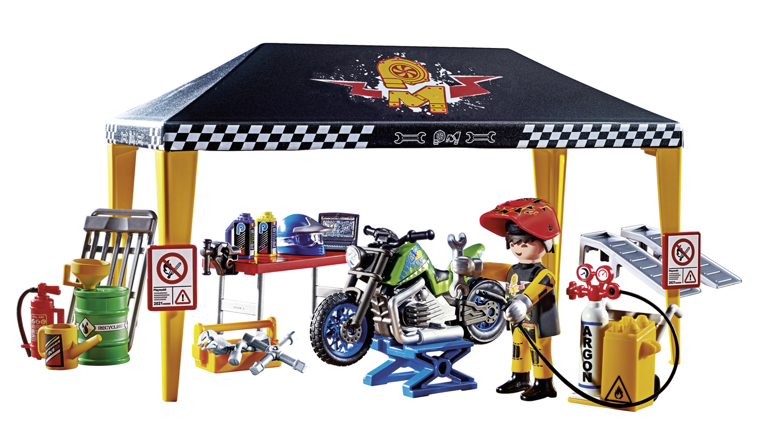 Playmobil Stunt Show Σκηνή-Συνεργείο επισκευών 70552 - Playmobil, Playmobil Stunt Show
