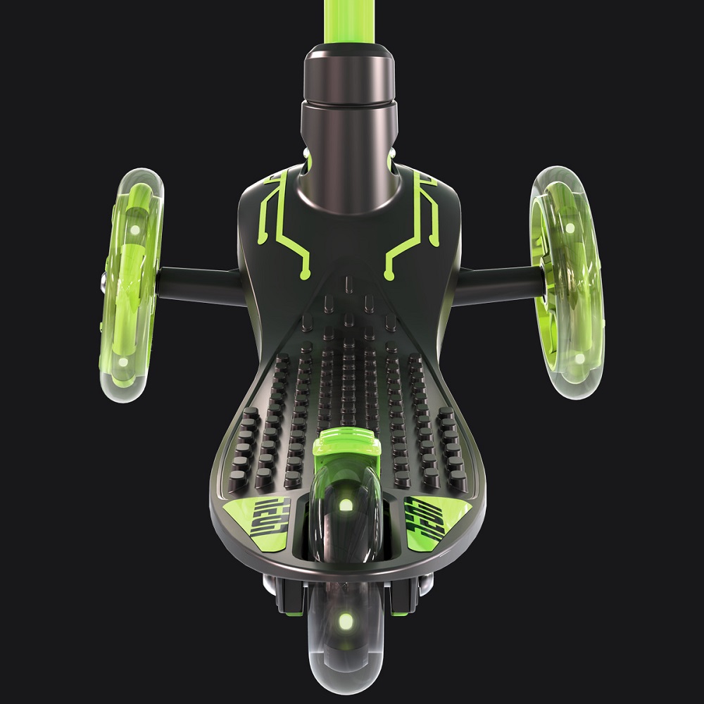 Πατίνι Neon Glider Green LED - Yvolution