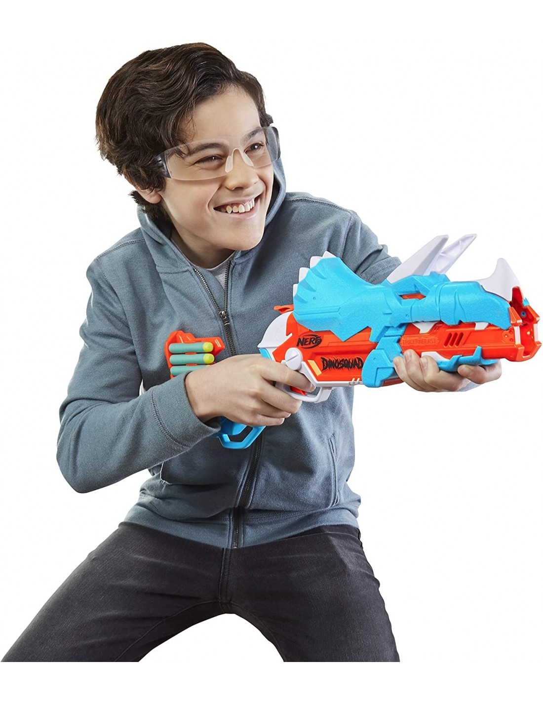 Nerf Dinosquad Tricerablast 12 Βελάκια Nerf F0803 φωτογραφία