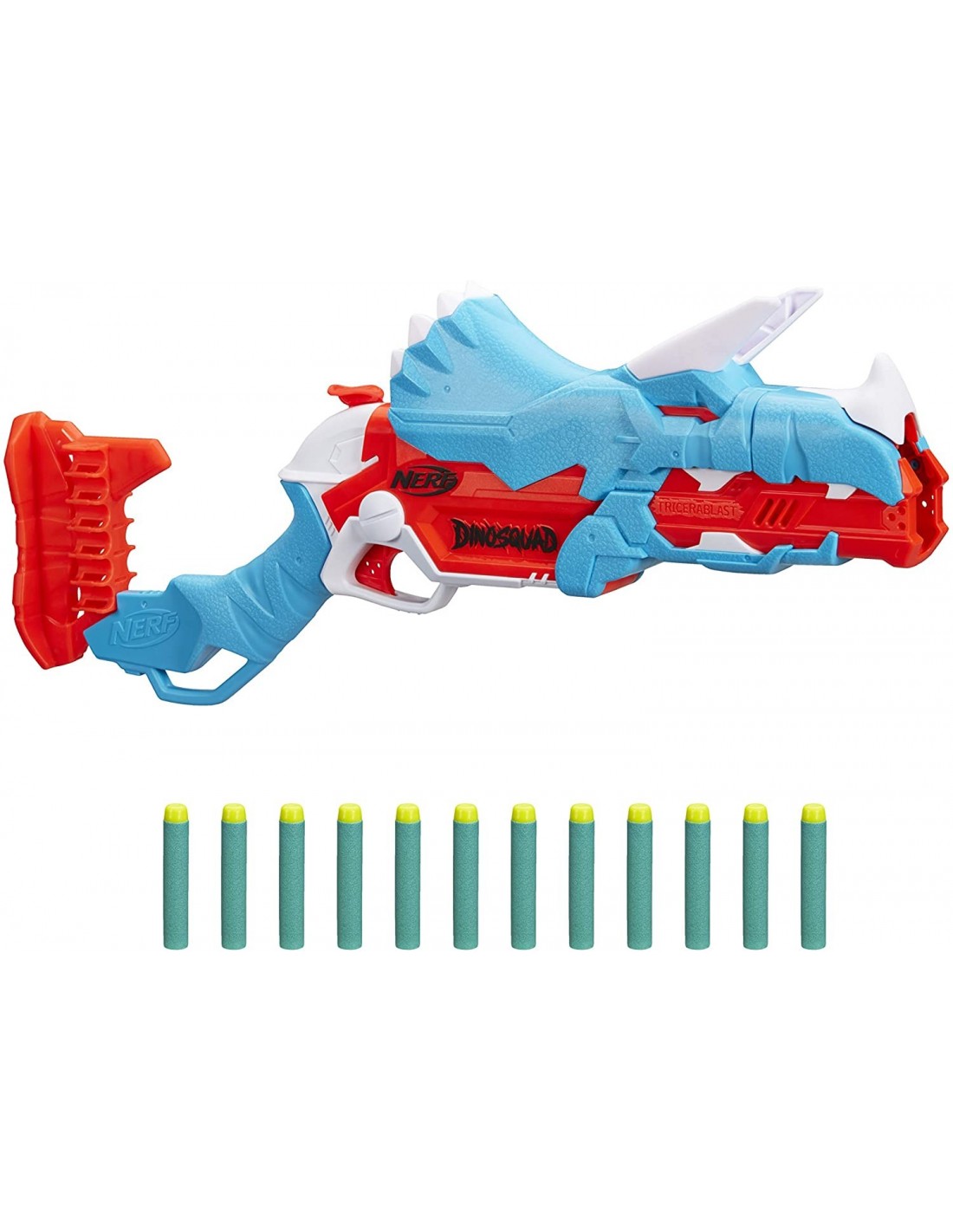 Nerf Dinosquad Tricerablast 12 Βελάκια Nerf F0803 φωτογραφία