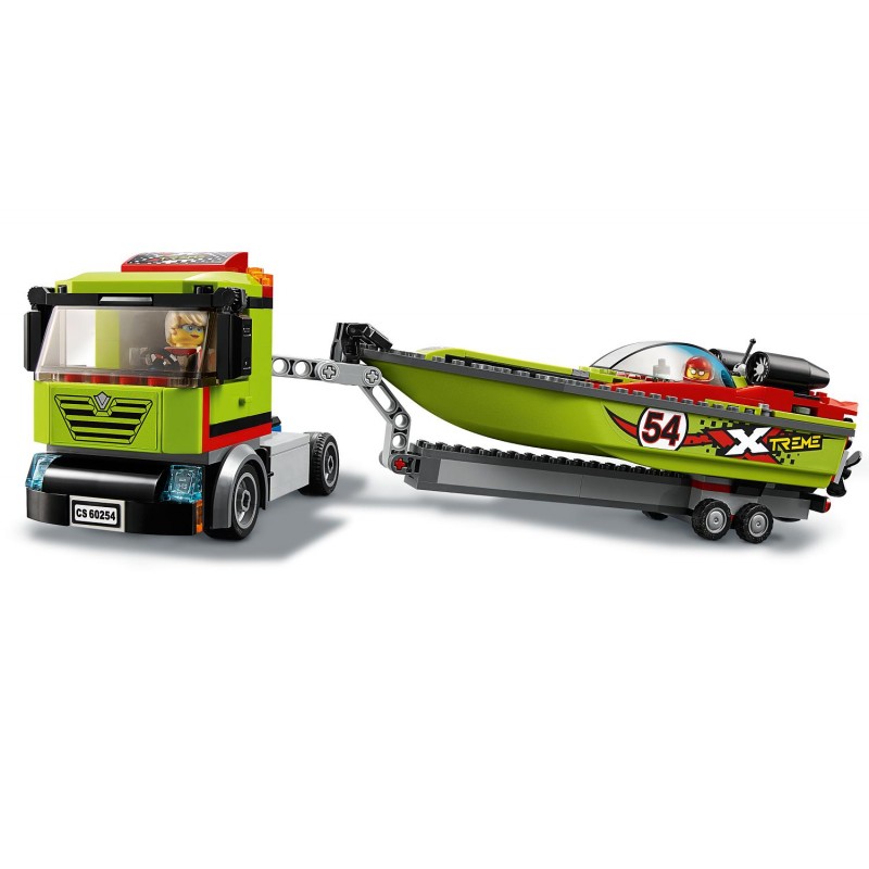 LEGO City Great Vehicles Μεταφορικό Αγωνιστικού Σκάφους 60254 - LEGO, LEGO City