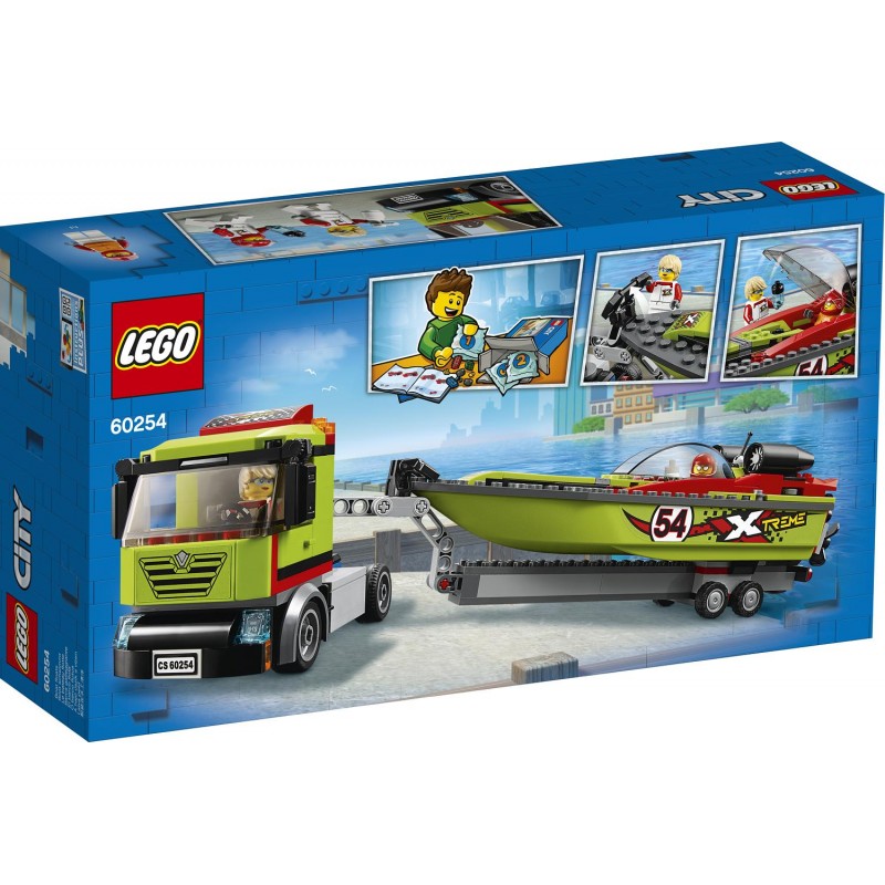 LEGO City Great Vehicles Μεταφορικό Αγωνιστικού Σκάφους 60254 - LEGO, LEGO City
