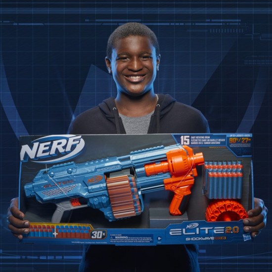 Nerf Elite 2.0 Shockwave Rd-15 Εκτοξευτής Με 30 Βελάκια E9527 - NERF