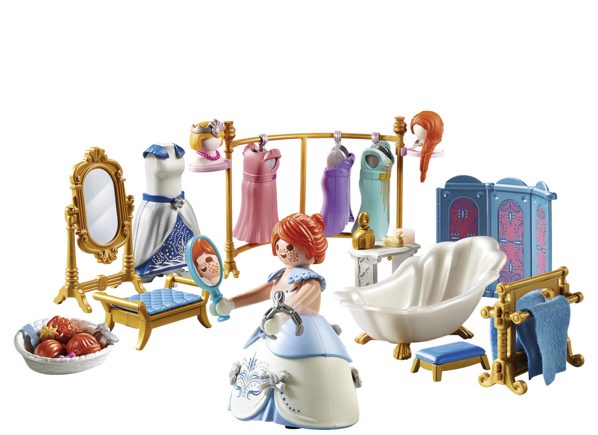 Playmobil Princess Πριγκιπικό λουτρό με βεστιάριο 70454 - Playmobil, Playmobil Princess