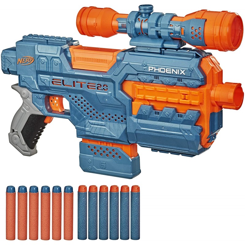 Nerf Elite 2.0 Phoenix Cs-6 Με 12 Βελάκια, 6-Βελάκια E9961 - NERF