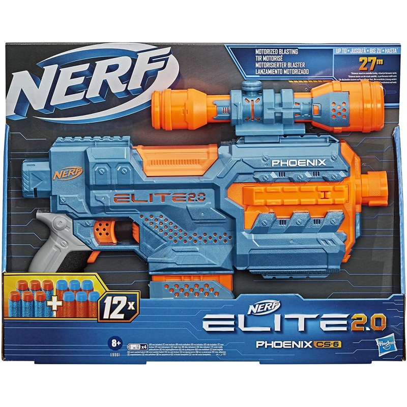 Nerf Elite 2.0 Phoenix Cs-6 Με 12 Βελάκια, 6-Βελάκια E9961 - NERF