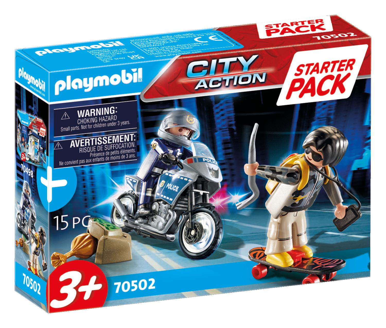 Playmobil City Action Starter Pack Αστυνομική καταδίωξη 70502 - Playmobil, Playmobil City Action
