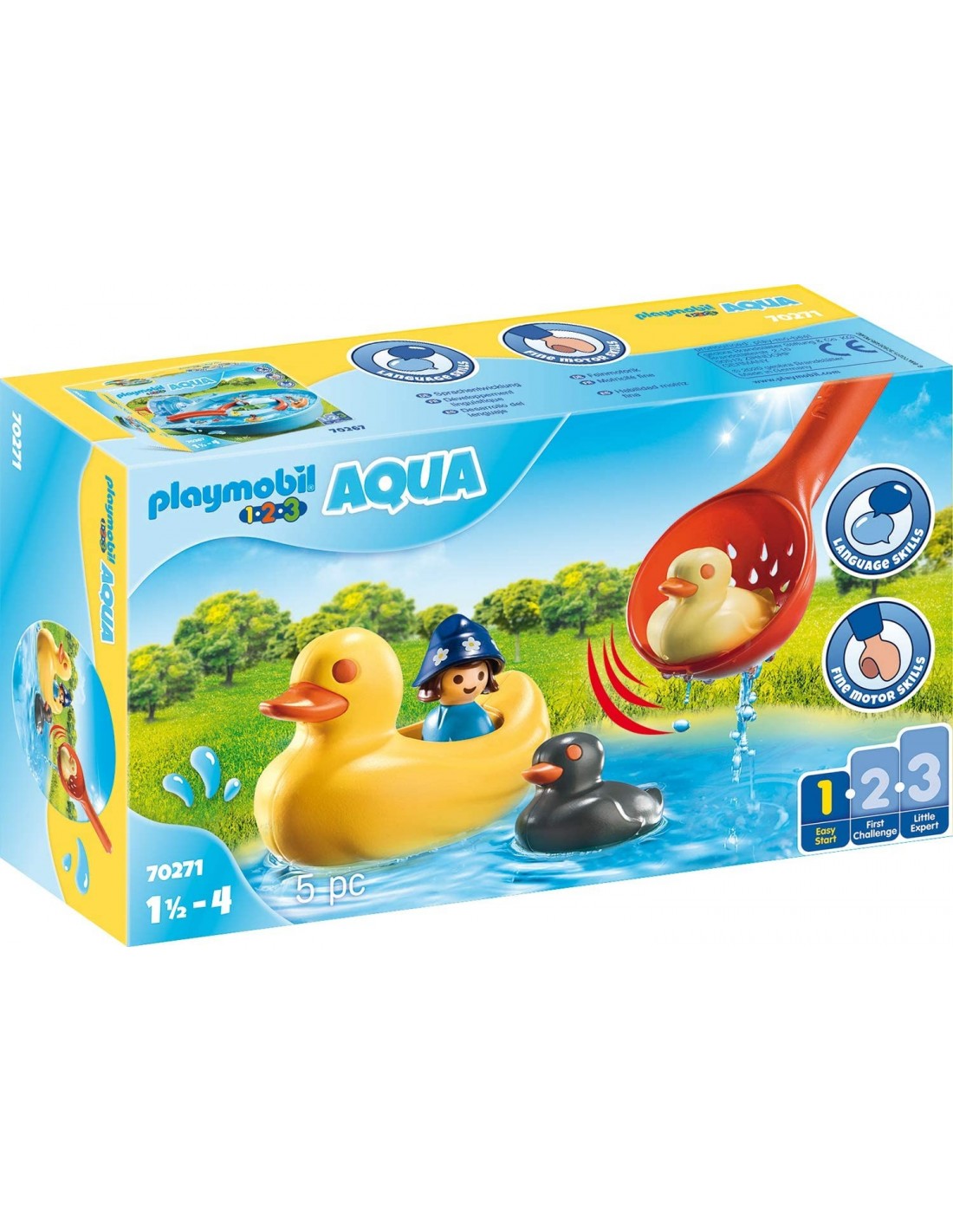 Playmobil 1.2.3.Acqua Παπάκια Και Κοριτσάκι 70271 - Playmobil, Playmobil 1.2.3
