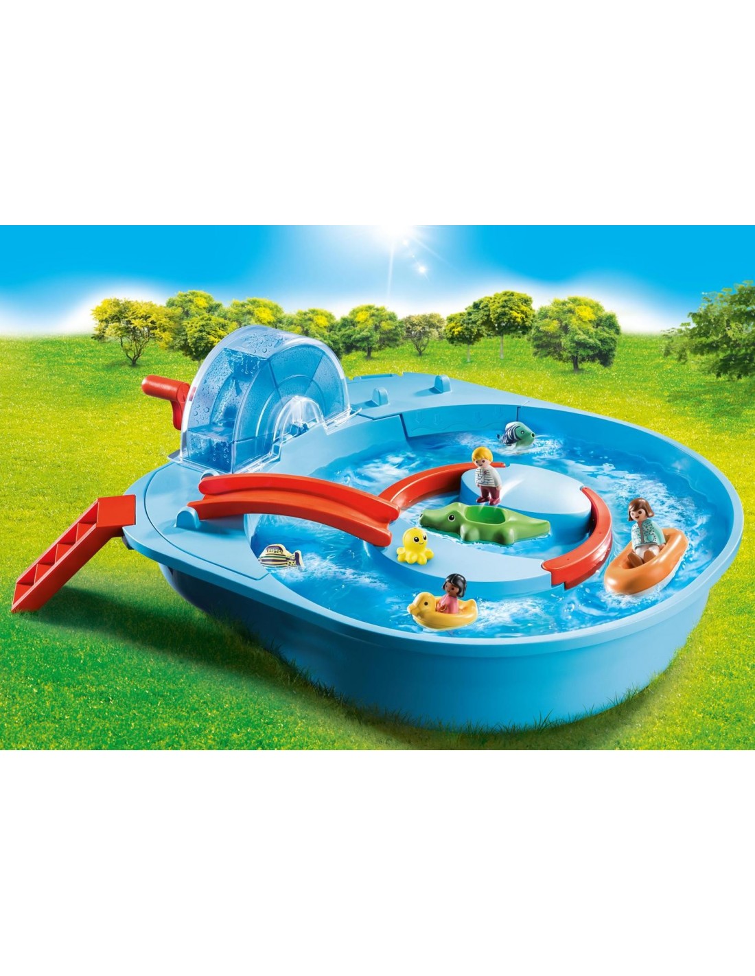 Playmobil 1.2.3 Αcqua Μεγάλο Aqua Park Με Νερόμυλο 70267 - Playmobil, Playmobil 1.2.3