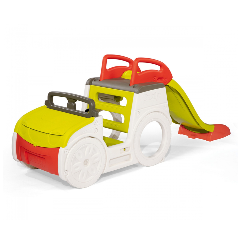 Smoby Παιδότοπος Adventure Car με Τσουλήθρα 233x68x91εκ. - SMOBY