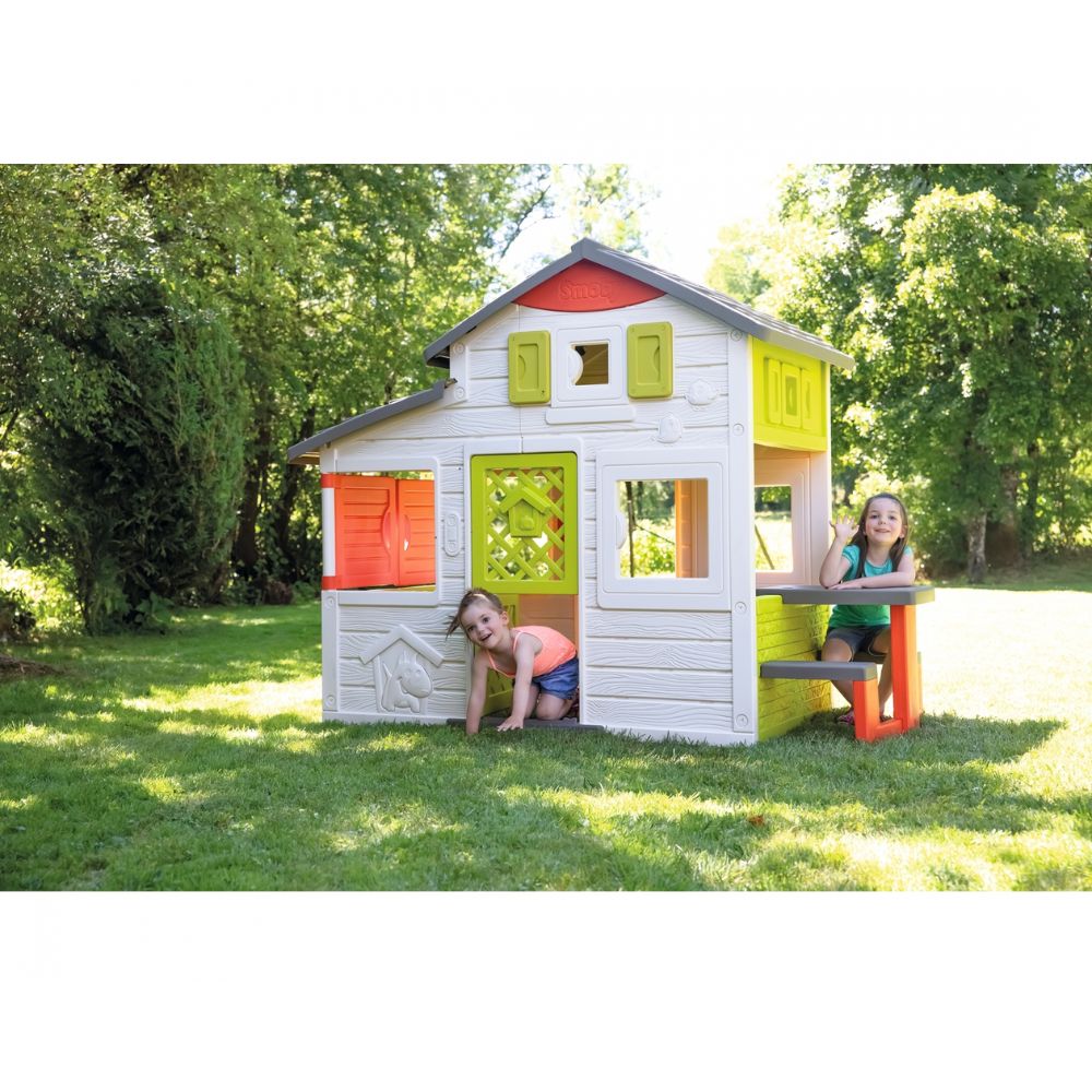 Smoby Παιδικό Σπιτάκι-Παιδότοπος με Κουζίνα 217x155x172 εκ. - SMOBY