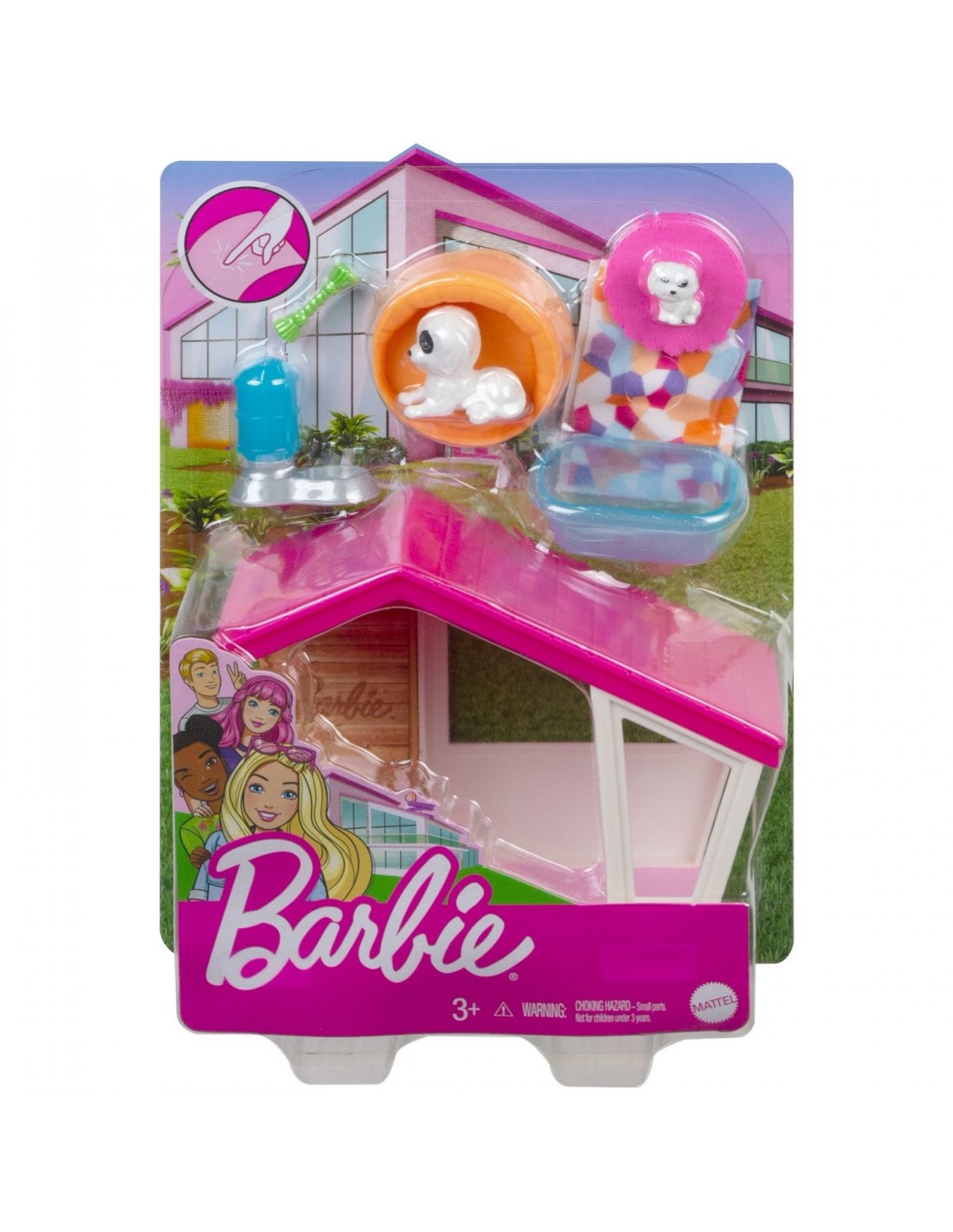 Barbie Έπιπλα Mini Playset Σπιτάκι Σκύλου GRG75 / GRG78 - Barbie