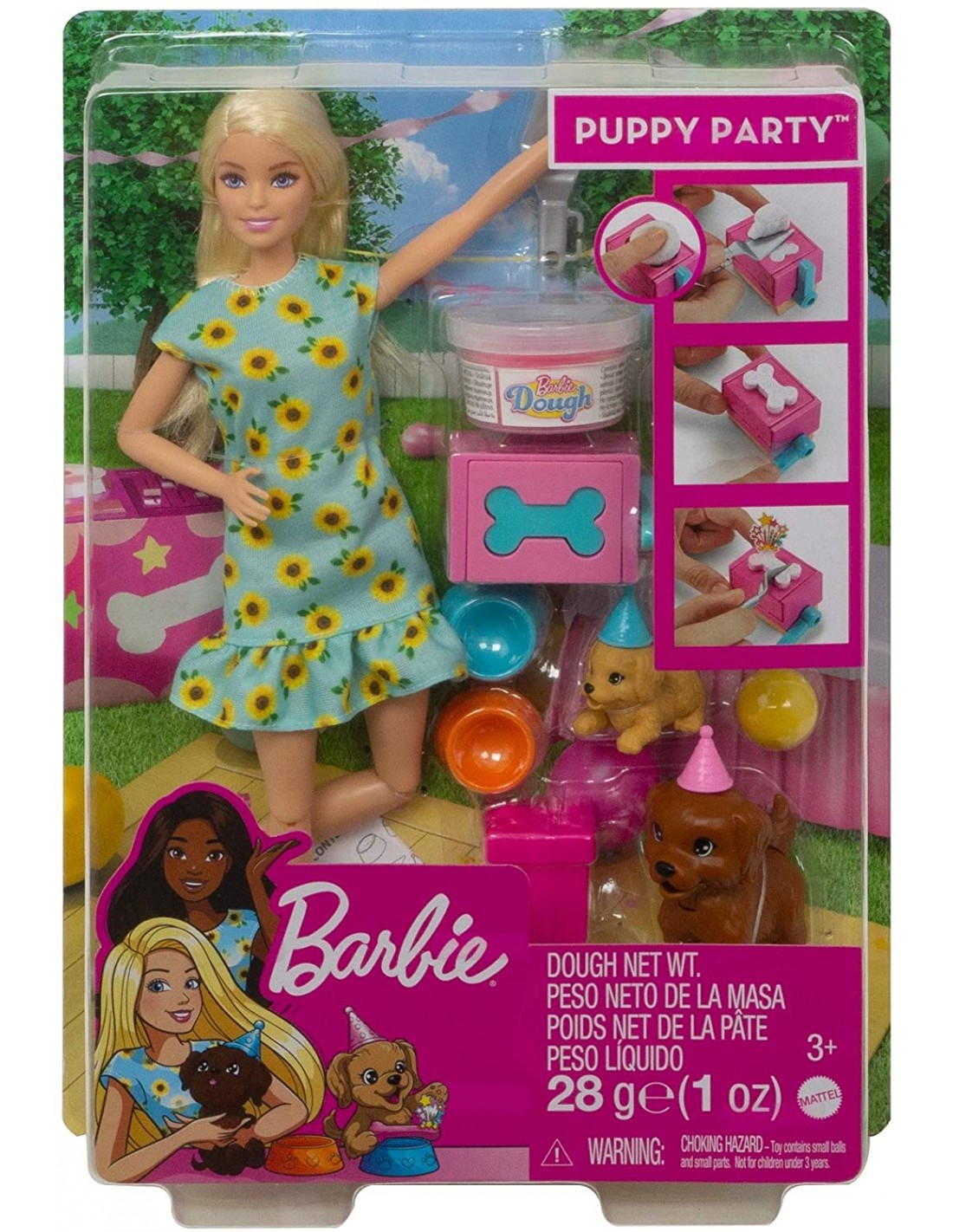 Barbie Puppy Party Doll Και Σκυλάκια Πάρτι Γενεθλίων GXV75 - Barbie