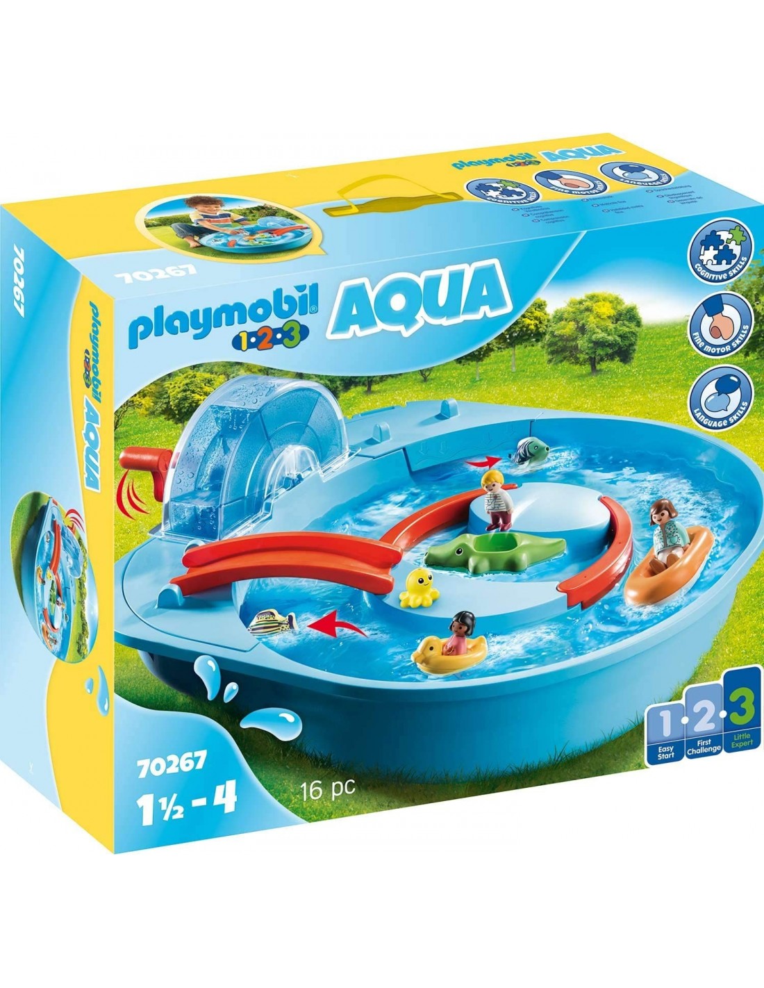 Playmobil 1.2.3 Αcqua Μεγάλο Aqua Park Με Νερόμυλο 70267 - Playmobil, Playmobil 1.2.3