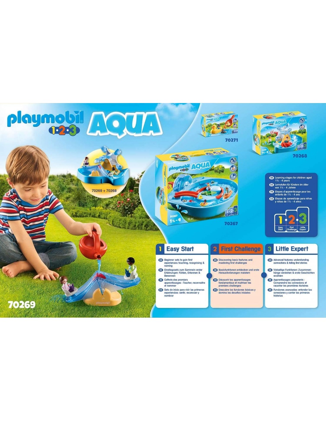 Playmobil 1.2.3 Acqua Νεροτραμπάλα 70269 - Playmobil, Playmobil 1.2.3