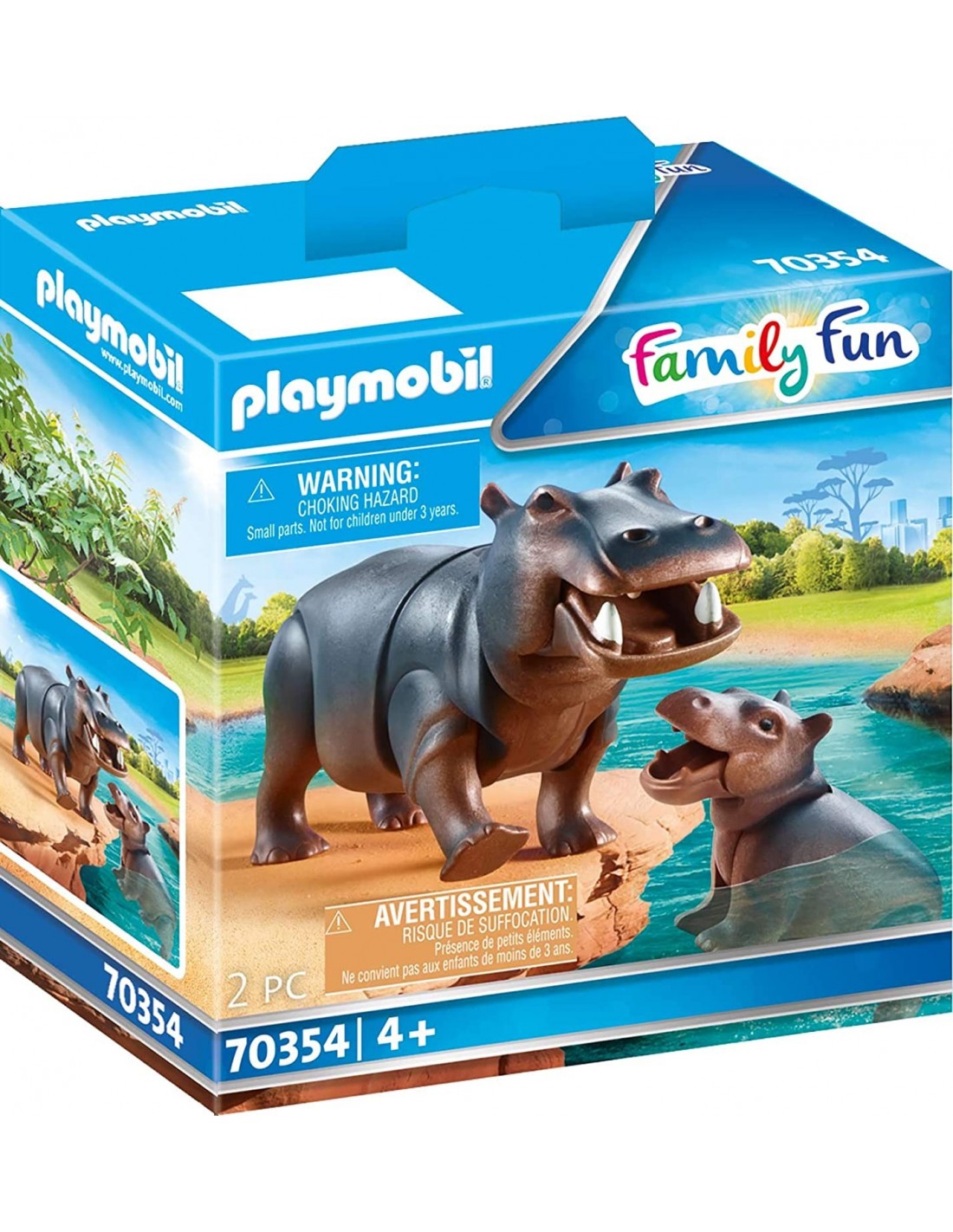 Playmobil Family Fun Ιπποπόταμος Με Το Μικρό Του 70354 - Playmobil, Playmobil Family Fun