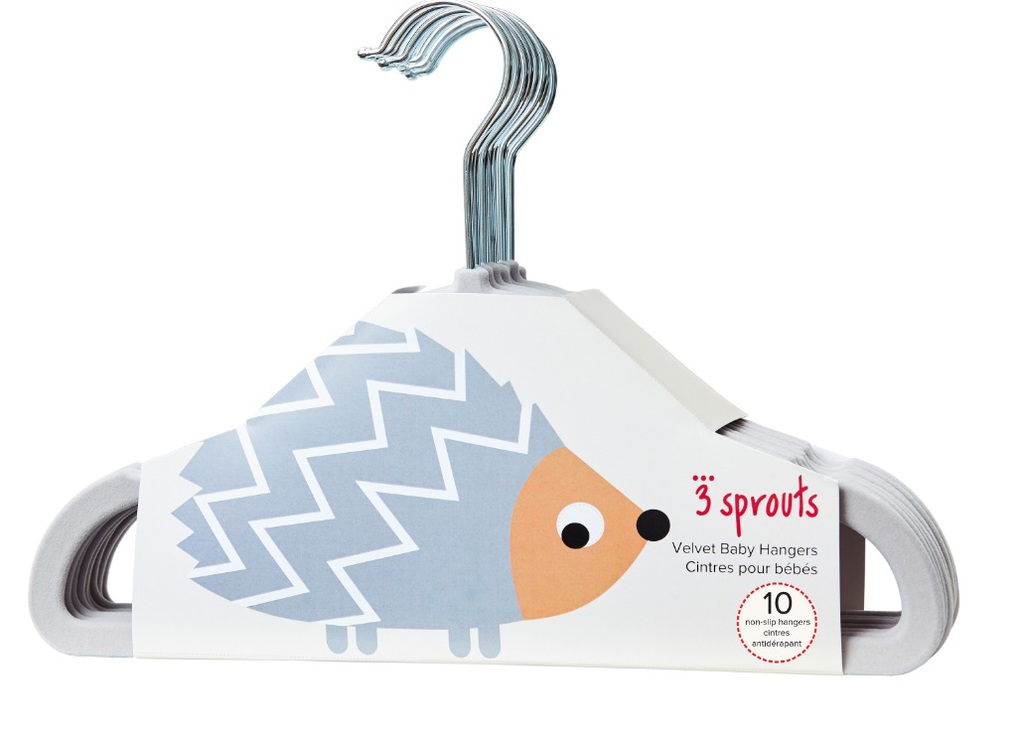 3Sprouts Kρεμάστρες Hedgehog (set of 10) - 3Sprouts