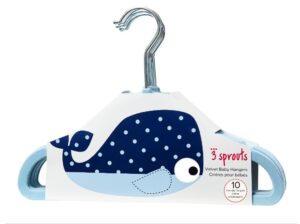 3Sprouts Kρεμάστρες Whale (set of 10) - 3Sprouts