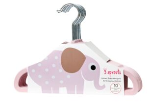 3Sprouts Kρεμάστρες  Elephant Pink (set of 10) - 3Sprouts