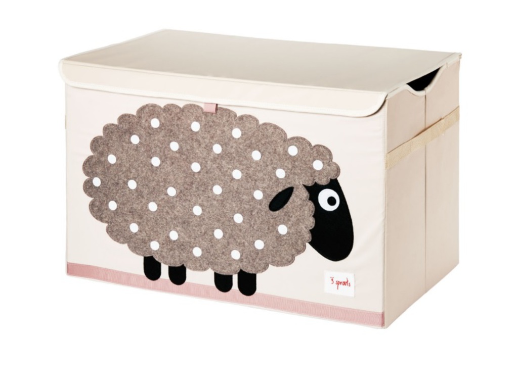 3Sprouts Καλάθι Για Παιχνίδια Με Καπάκι-Sheep - 3Sprouts