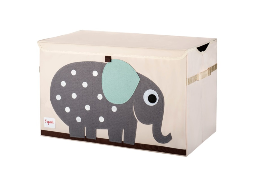 3Sprouts Καλάθι Για Παιχνίδια Με Καπάκι-Elephant - 3Sprouts
