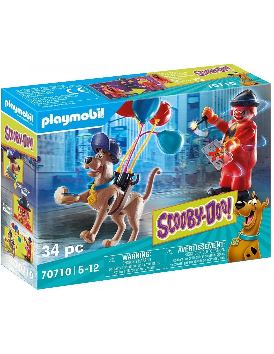 Playmobil Scooby-Doo, Playmobil Playmobil Scooby-Doo! 70710 Περιπέτεια με τον Ghost Clown