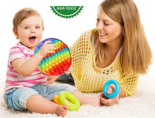 Big Pop it Bubble's fidget Κύκλος Rainbow 20*20cm 11290082 φωτογραφία