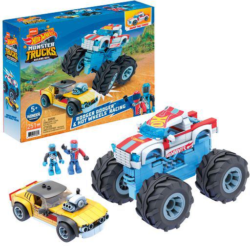 Hot Wheels Mega Bloks - Hot Wheels Rodger Dodger &amp; Hot Wheels Racing Οχήματα (251 τμχ) GYG22
