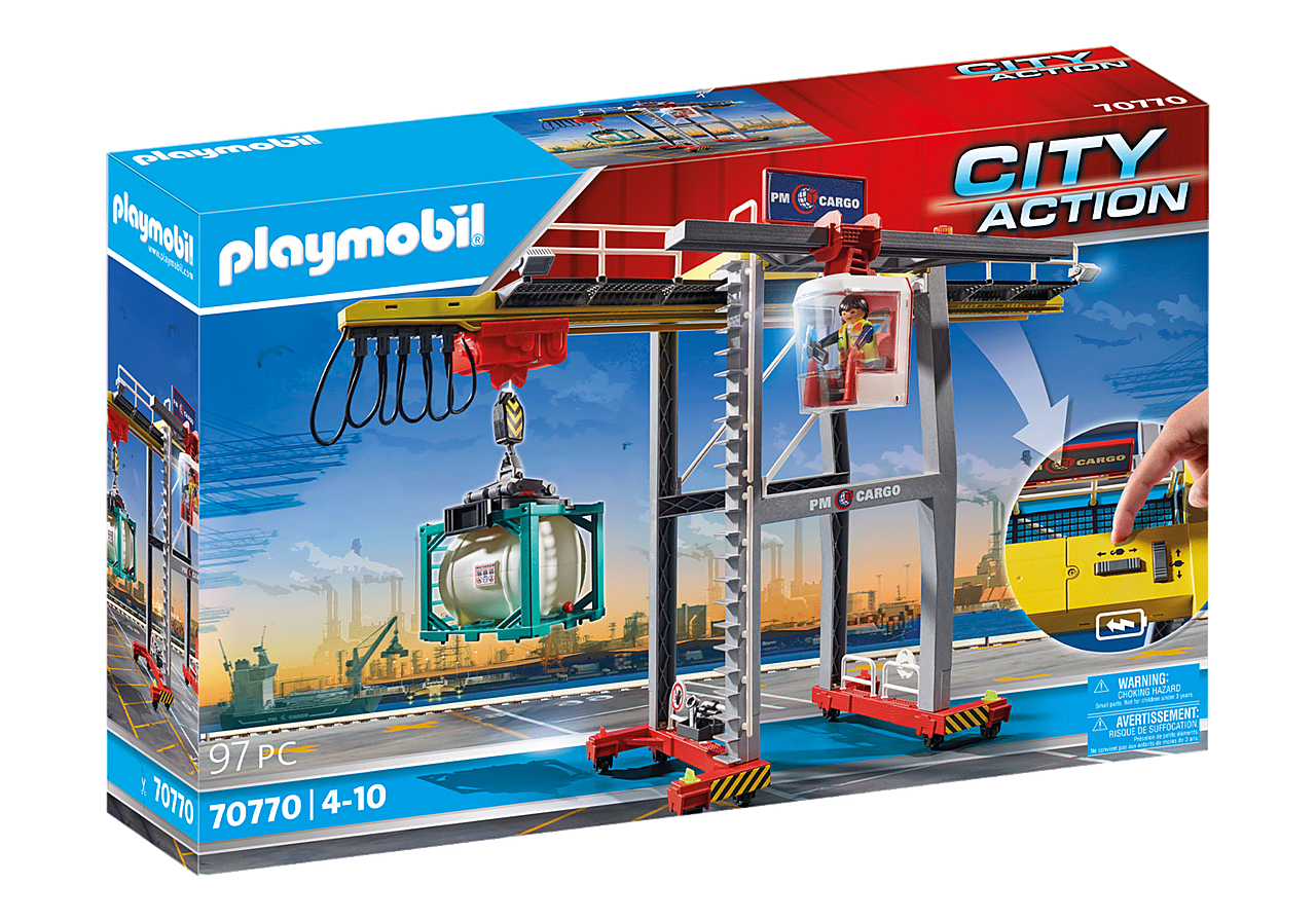 Playmobil City Action, Playmobil Playmobil City Action Γερανογέφυρα φορτοεκφόρτωσης container 70770