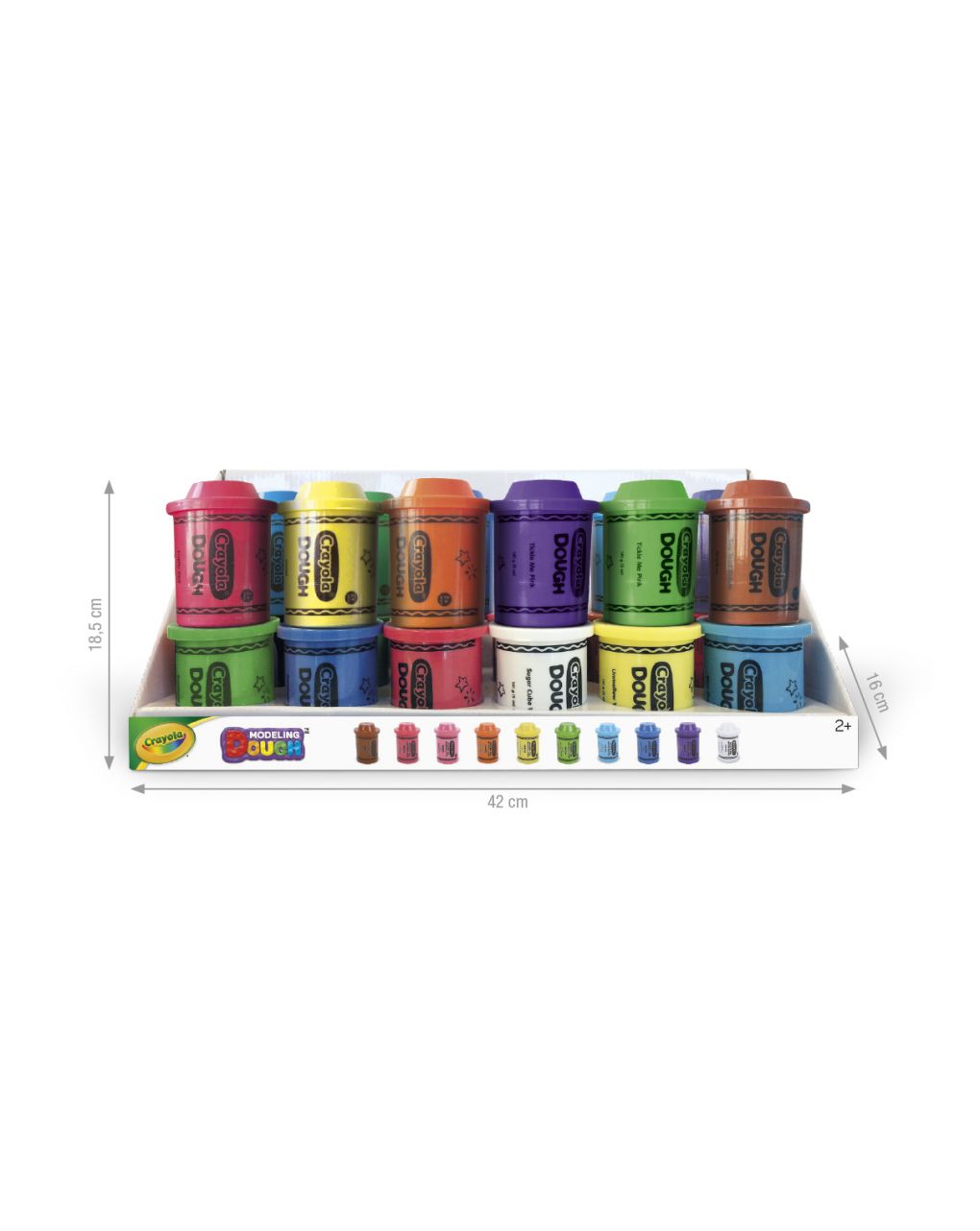 Crayola Crayola - Πηλός σε Βαζάκι 141gr. 10 Χρώματα A1-1003