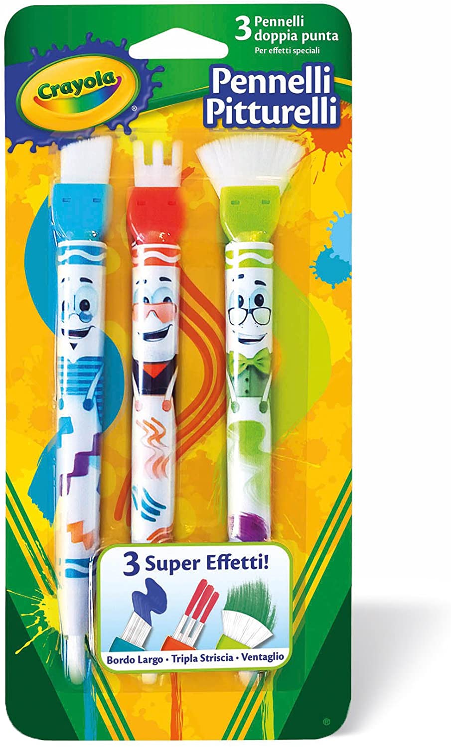 Crayola - 3 Πινέλα Pitturelli φωτογραφία