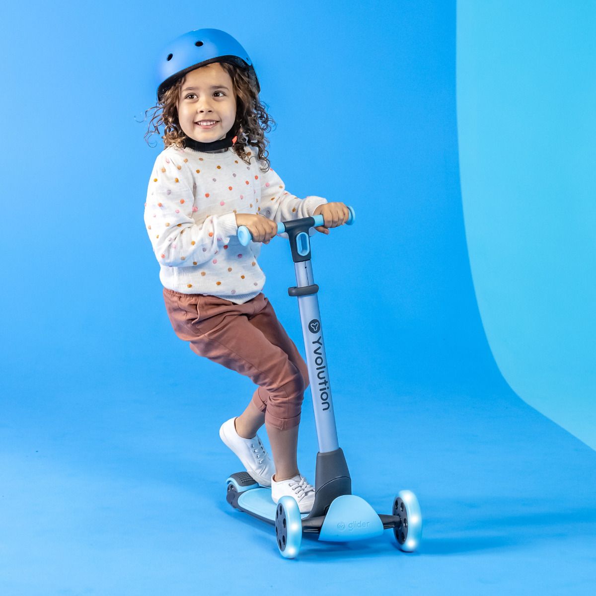 YVolution Πατίνι YGlider Luna 5 σε 1 μπλε με κάθισμα 53.101265 φωτογραφία