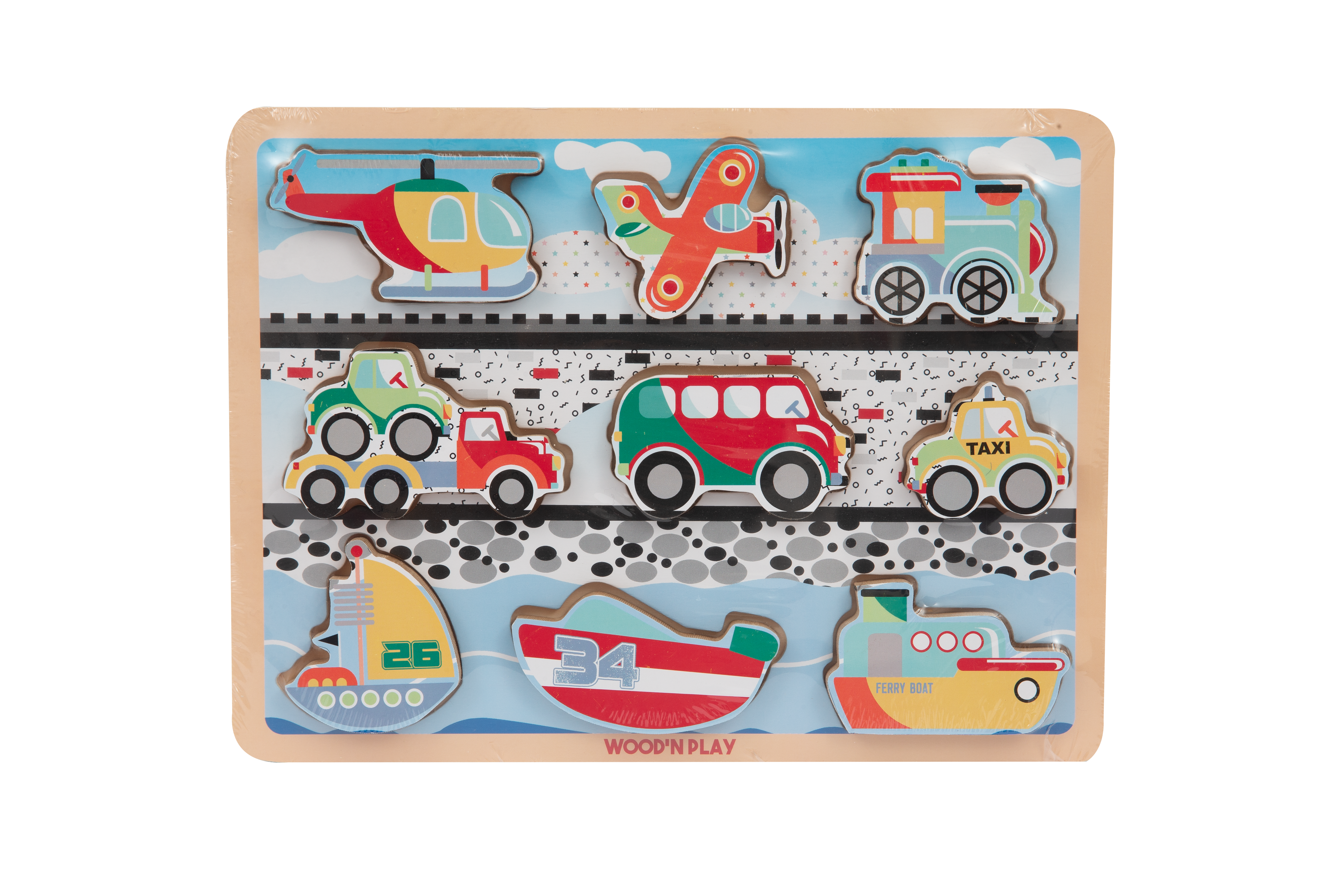 Wood n' Play Ξύλινα Παζλ 3D (6 Σχέδια) PRG00430 φωτογραφία