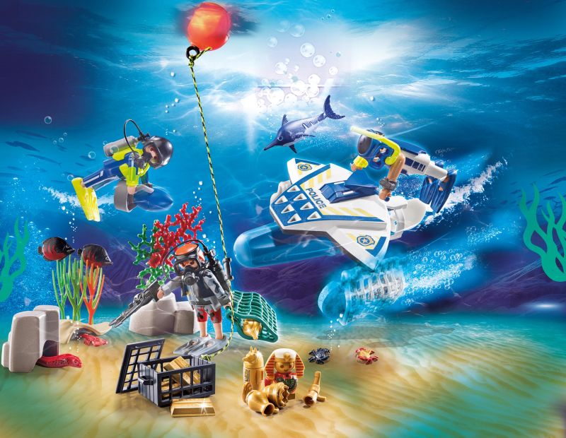 Playmobil Advent Calendar Χριστουγεννιάτικο Ημερολόγιο - Υποβρύχια αποστολή Αστυνομίας 70776 φωτογραφία